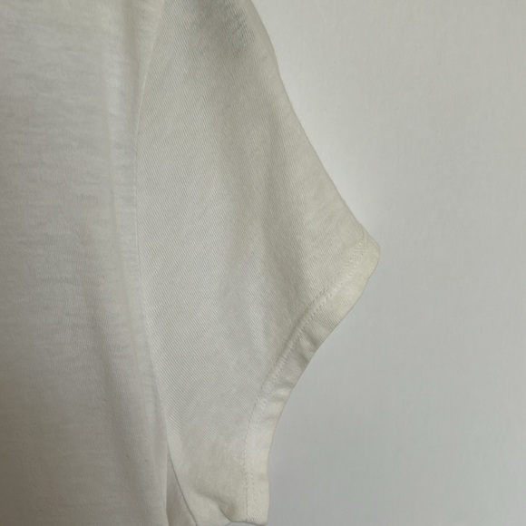 Vintage Juicy Couture White Tee with crystal bling crown & Gold Foil Emblem Y2k - Picture 15 of 17